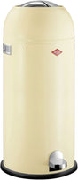 Wesco kickmaster maxi prullenbak | pedaalemmer | 40 liter | metaal - amandel | vuilnisbak - made in germany