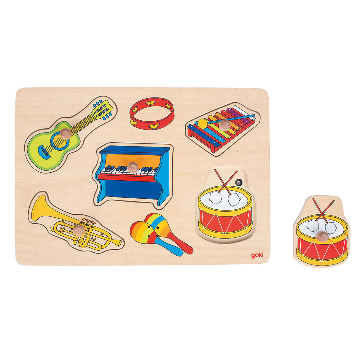 Goki Noppen Puzzle Instruments de musique avec son, 5e.