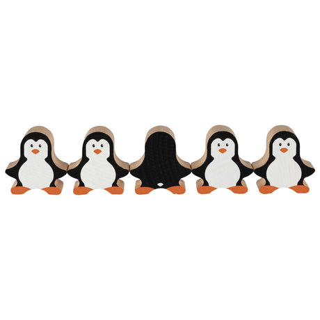 Goki houten stapelspel pinguin