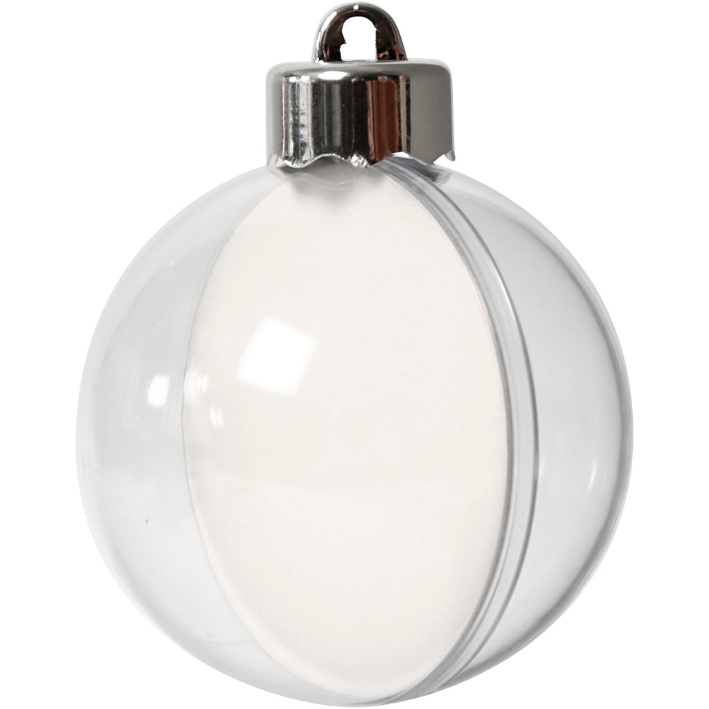 Creativ company deco ballen transparant 6cm, 8st.