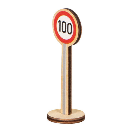 Goki houten verkeersbordenset - 40dlg.
