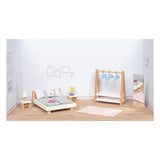 Goki Wooden Puppet Furniture Bedroom, 18dlg.