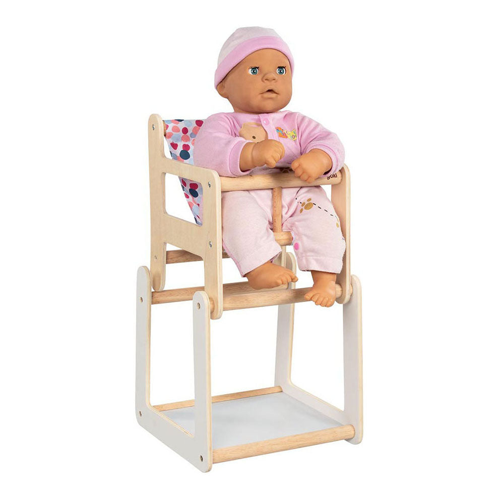 Goki Wooden Doll Stol med tabel 2in1