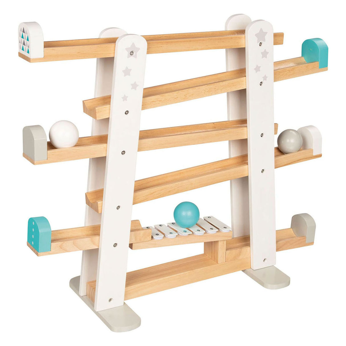 Goki houten ballenbaan met xylofoon