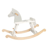 Goki wooden rocking horse white