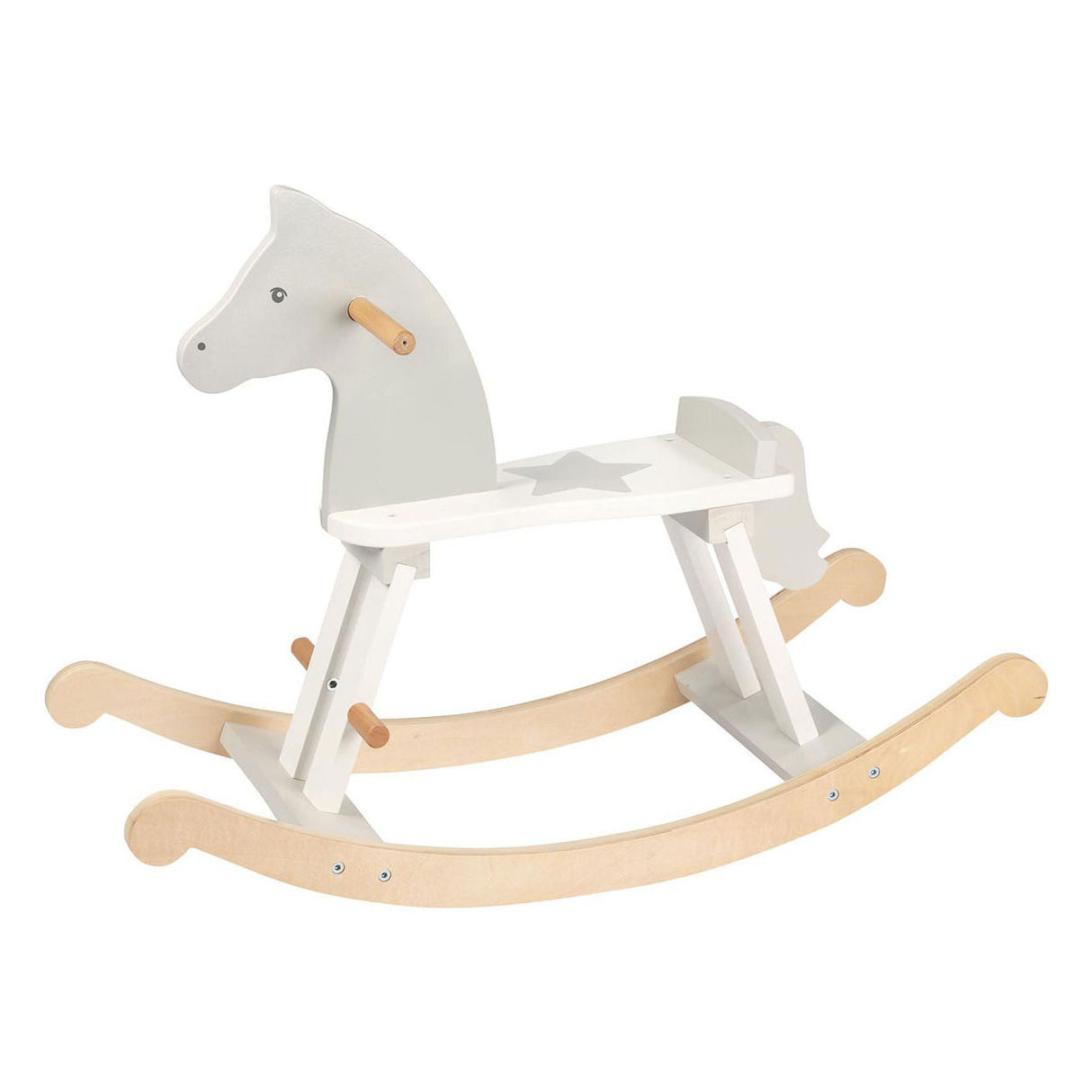 Caballo de madera Goki Caballo blanco