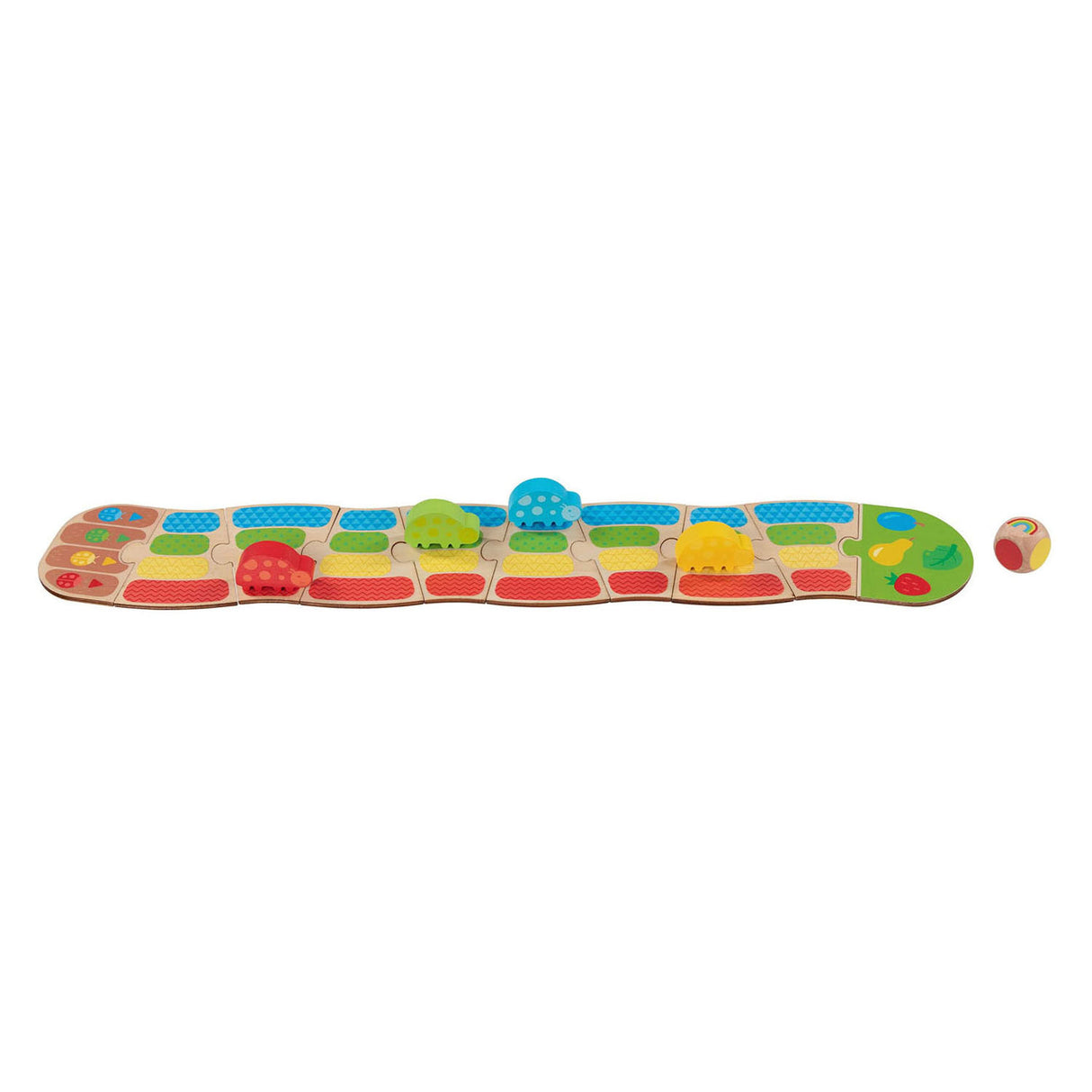 Goki Wooden Lieveheertbeestjeestjesrace Dice Child's Play