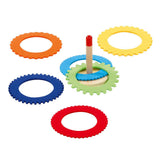 Goki Wooden Ringswerp Game With 6 Felt Rings