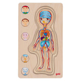 Goki Wooden Cose Puzzle Body Boy, 29e.