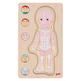 Goki Strato in legno Puzzle Body Boy Human Boy, 29st.