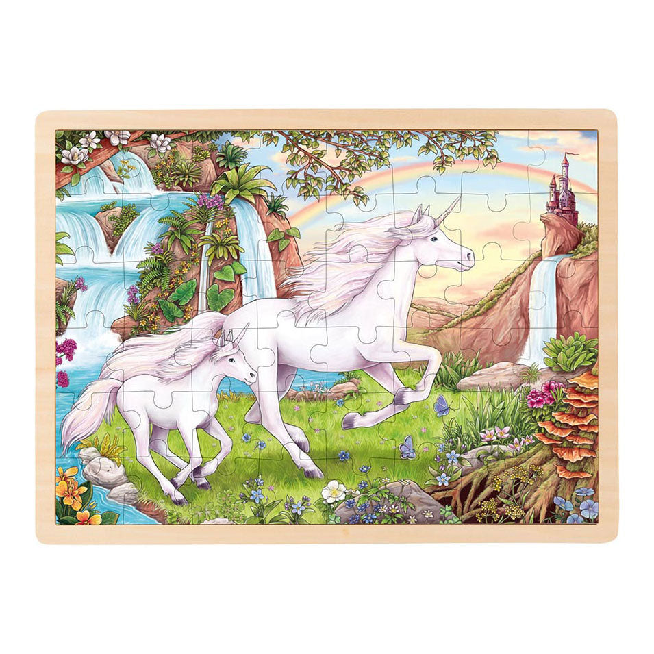 De Goki hachden jigsaw Puzzle Unicorn, 48st.