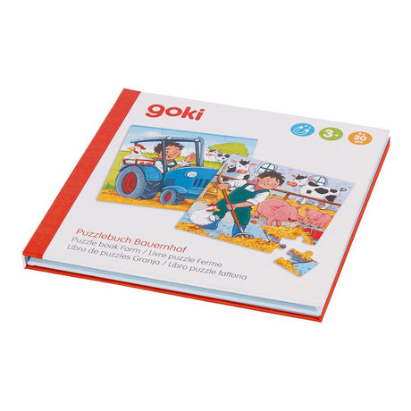 Goki magnetisch legpuzzelboek boerderij, 40st.