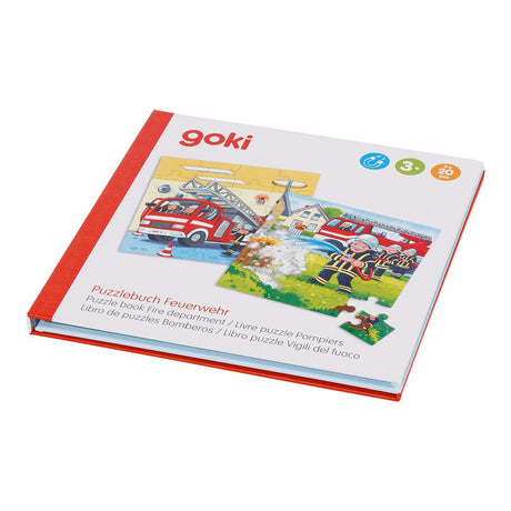 Goki magnetisch legpuzzelboek brandweer, 40st.