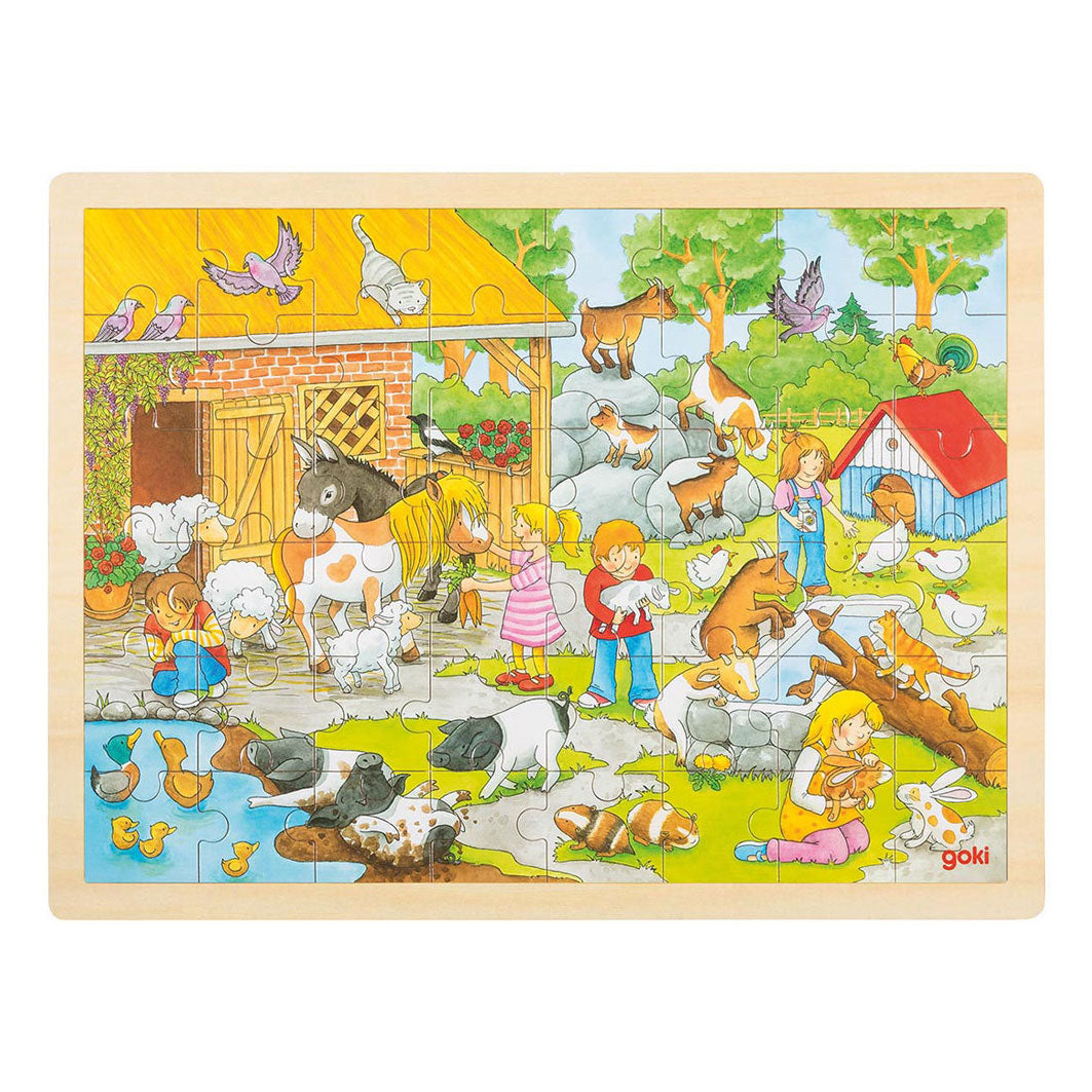 GOKI HOOLEN JIGSAW RUZZLE Kinderfarm, 48st.