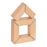 Goki houten zaag en bouwblokken met klittenbandverbinding, 11dlg.
