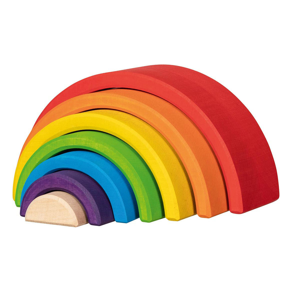 Goki Wooden Building Blocs Rainbow, 5dlg.