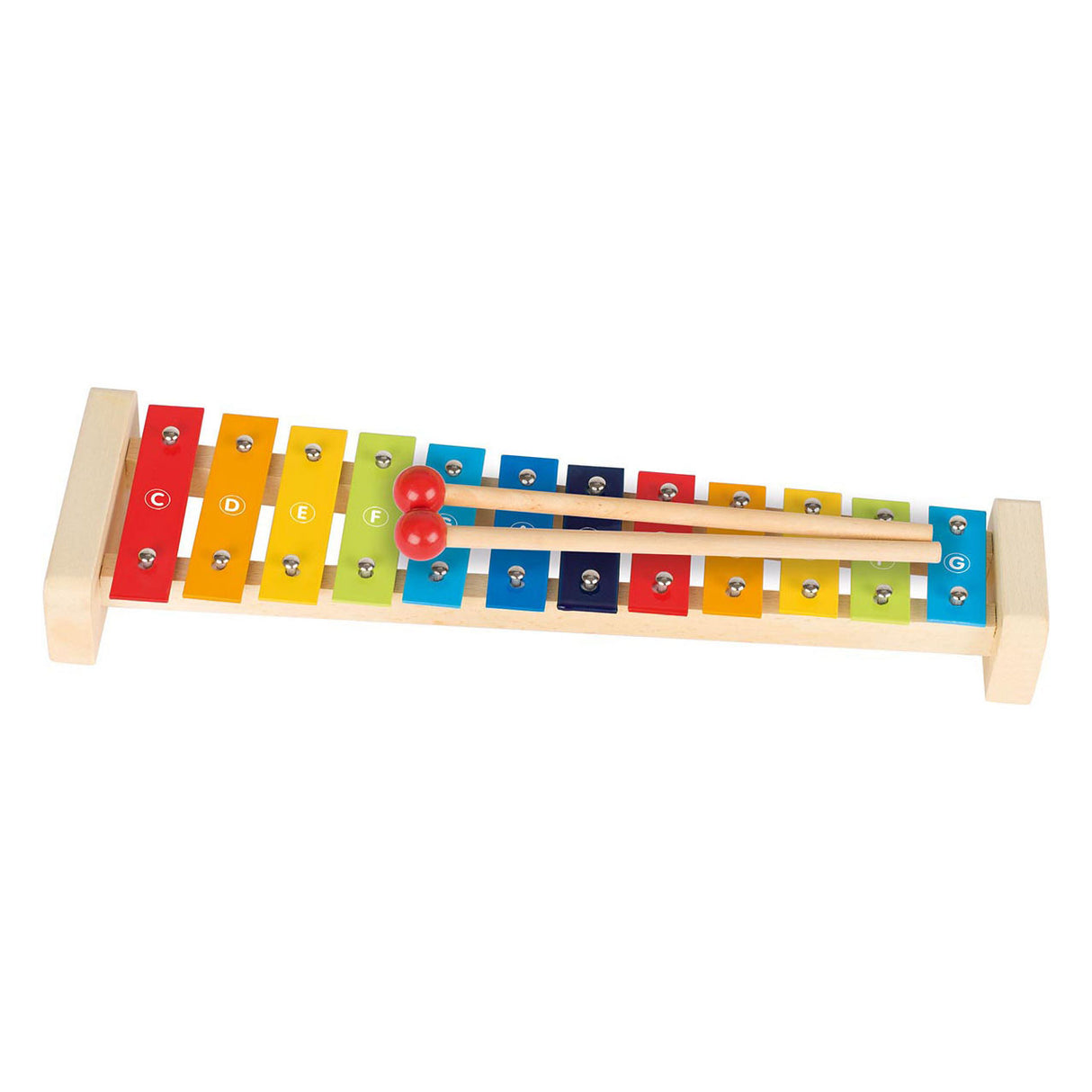 Goki Wooden Xylophon mit Songbook, 4dlg.