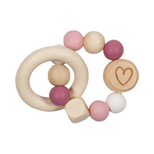 Goki Wooden Gripping Hart Pink