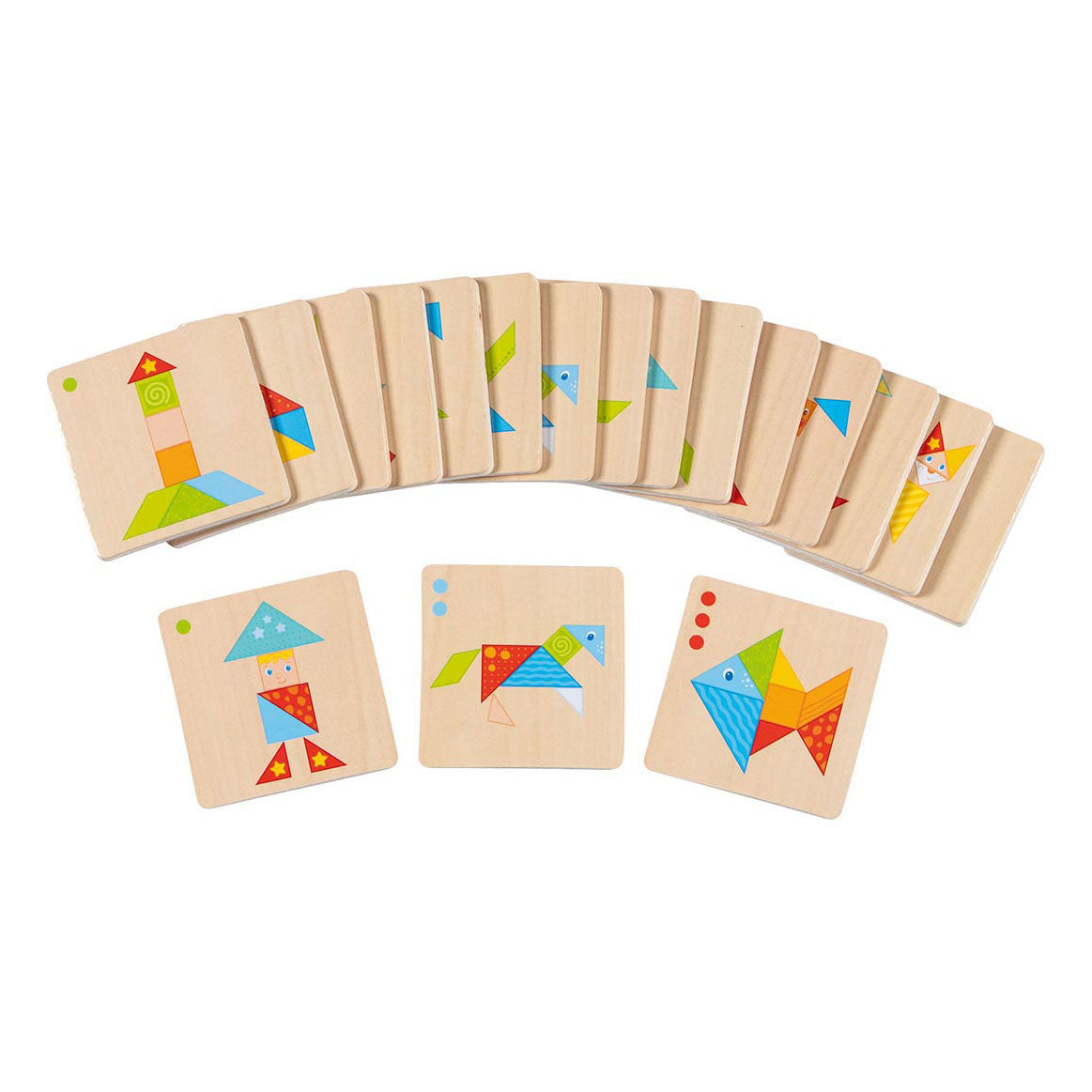 Goki houten tangram wereld