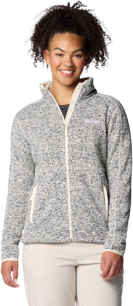 Columbia sweater weather™ full zip ii dames outdoortrui - chalk heather