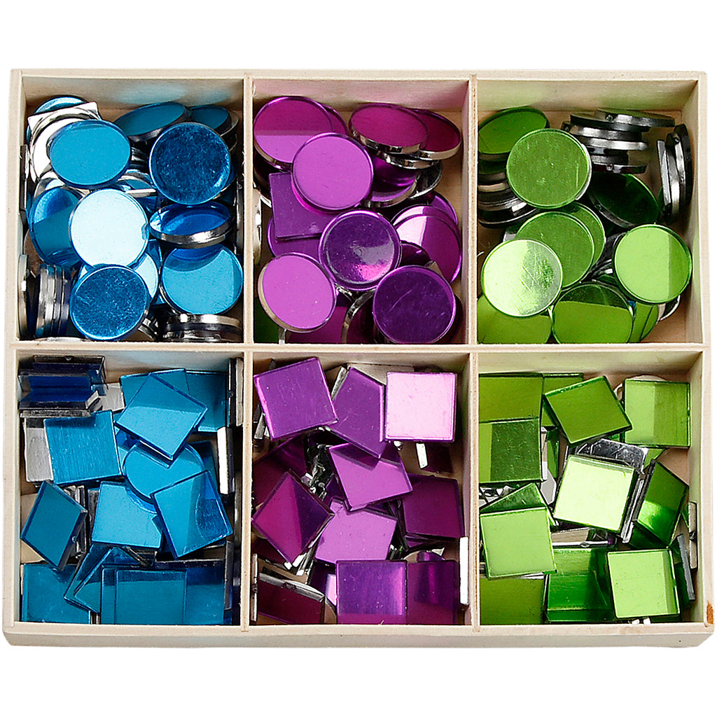 Creativ company http: www.cchobby.nl spiegel-mozaiek-tegels-afm-15-mm-dikte-2-mm-300-stuk-1-doos