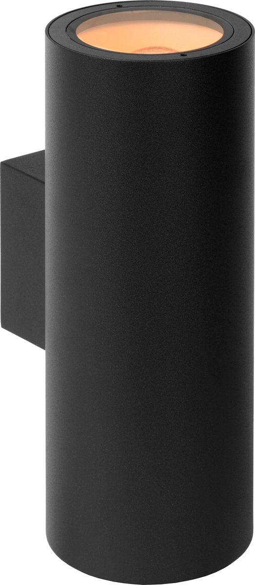 Lucide volantis - wandspot wandlamp binnen buiten - 2xe27 - ip54 - zwart