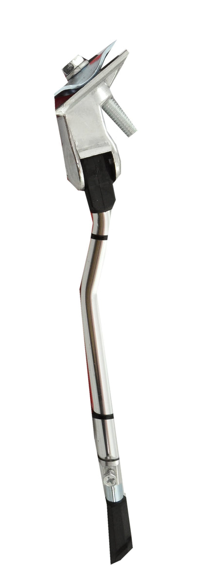 Simson Zijstandaard verstelbaar Simson met 30mm brede plaat zilver
