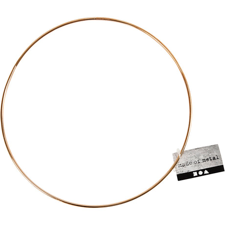 Creativ company https: www.cchobby.nl metalen-draadring-d-20-cm-dikte-3-mm-goud-1-stuk-52428