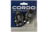 Cordo mini-strap verlichtingsset led batterij - zwart