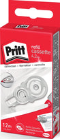 Pritt navulcassette correctieroller flex 4.2mm x 12m – refill correctietape – direct overschrijfbaar nauwkeurig corrigeren