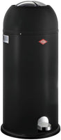 Wesco kickmaster maxi prullenbak | pedaalemmer | 40 liter | metaal - matzwart | vuilnisbak - made in germany