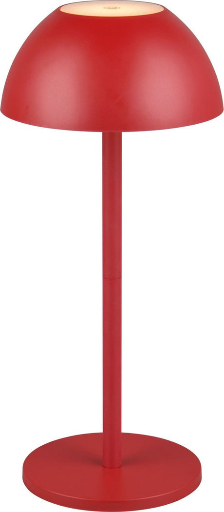 Rl live your light reality ricardo - tafellamp - rood - incl. 1x smd 1,7 w - 4-stappen touch - usb-aansluiting - verlichting omhoog en omlaag - accuvoeding - buitenverlichting - ip54