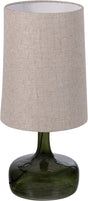 Woood luma tafellamp met kap - glas - groen naturel - 60x27x27