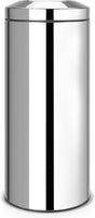 Brabantia prullenbak met vlamdover - 30 liter - brilliant steel