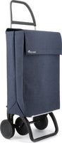 Rolser boodschappentrolley jean tweed - 4 wielen - marino