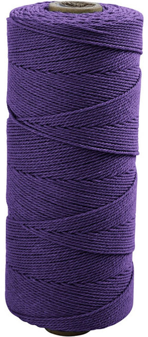 Creotime katoen getwijnd koord , l: 320 m, violet, dunne kwaliteit 12 12, 250 gr