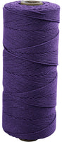 Creotime katoen getwijnd koord , l: 320 m, violet, dunne kwaliteit 12 12, 250 gr