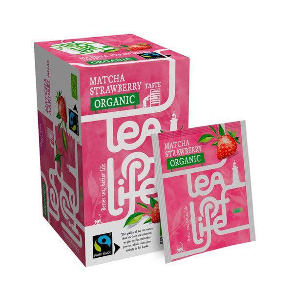 Tea of life fairtrade organic matcha strawberry (25x 1,5gr)