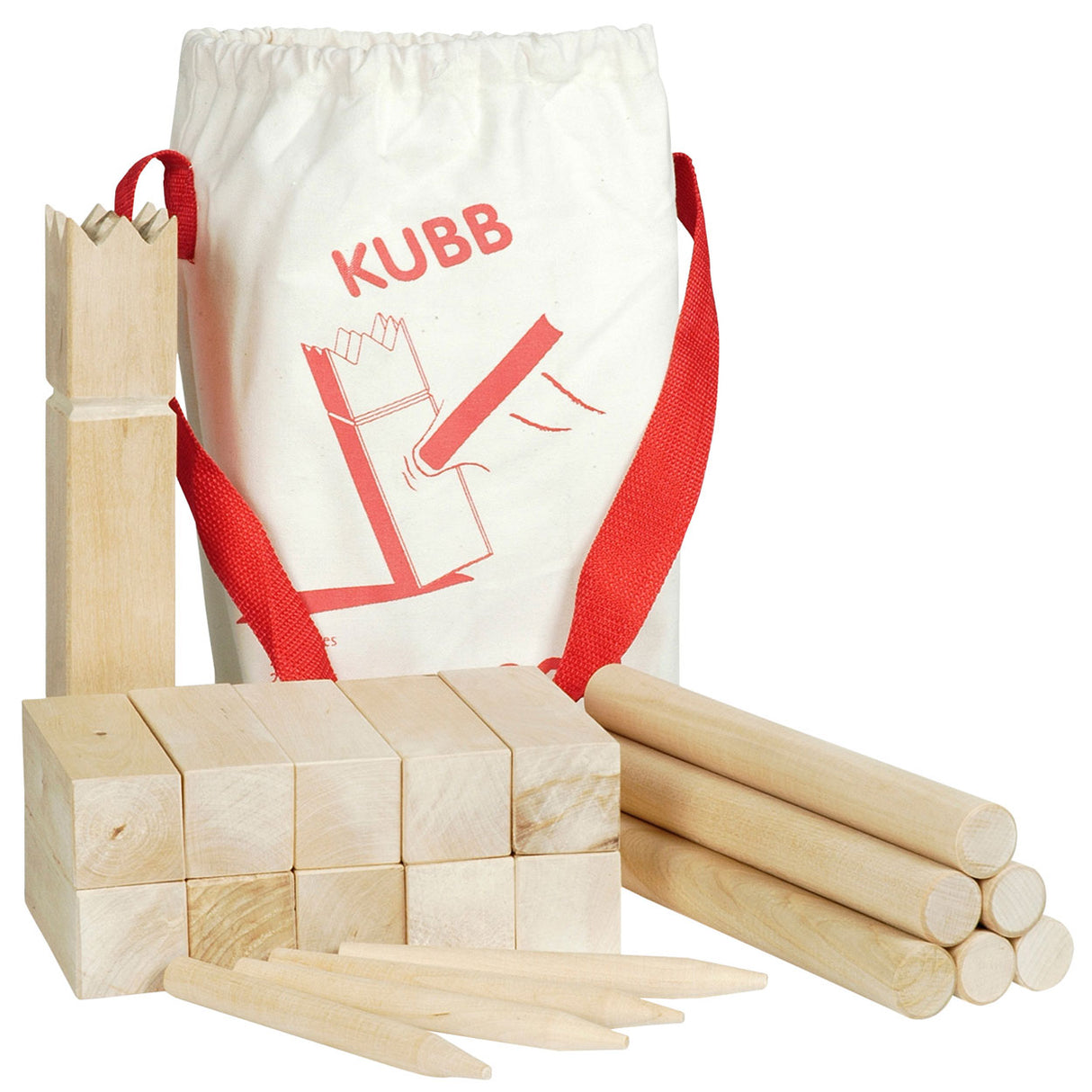 Goki schaakspel kubb vikingen medium