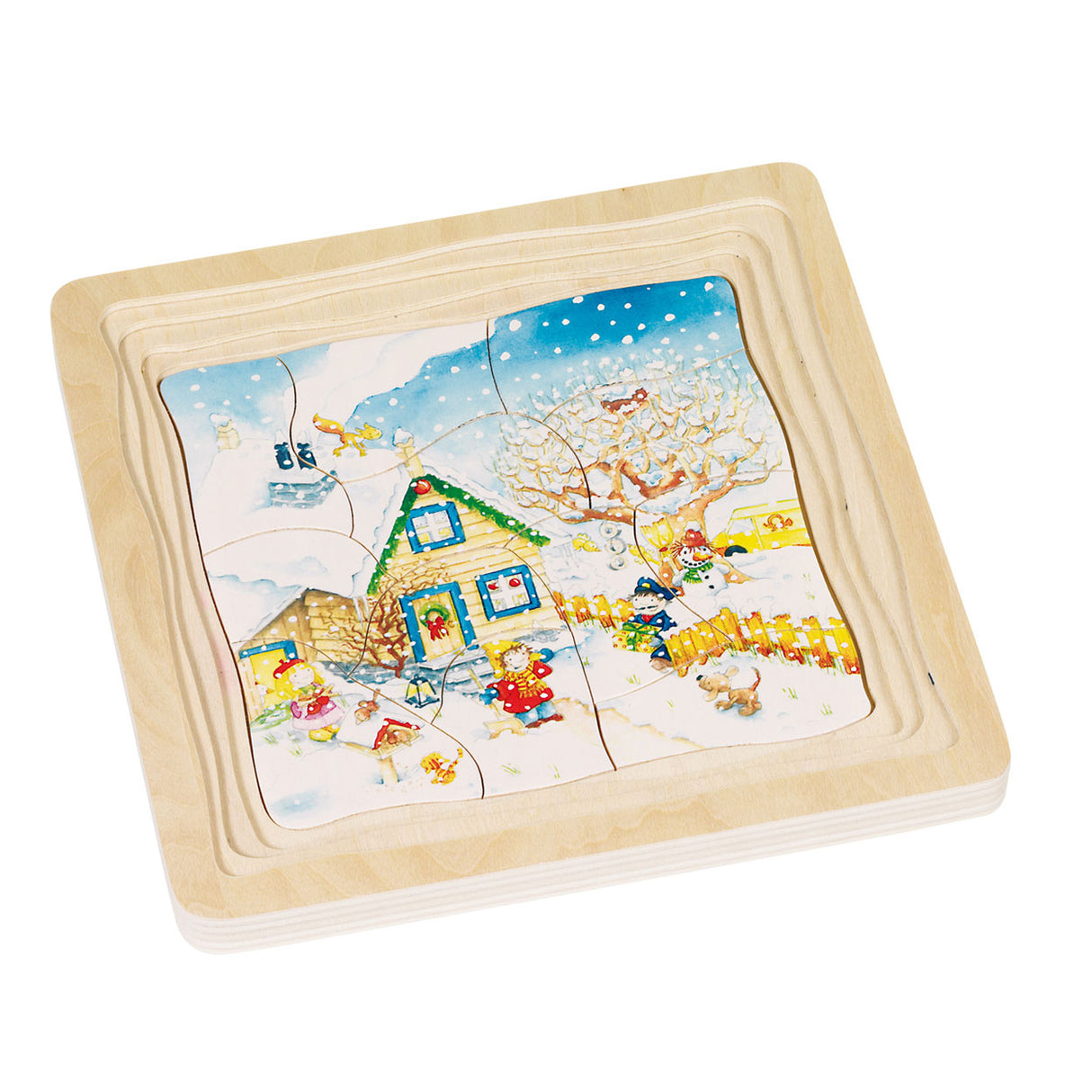 Goki 4-layer puzzle seasons, 54st.