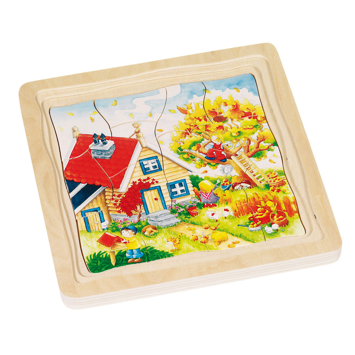 Goki 4-layer puzzle seasons, 54st.