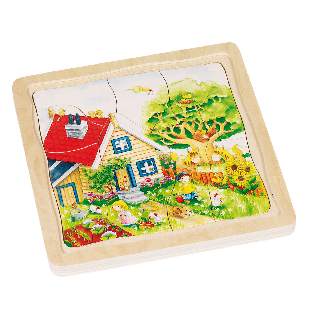 Goki 4-layer puzzle seasons, 54st.