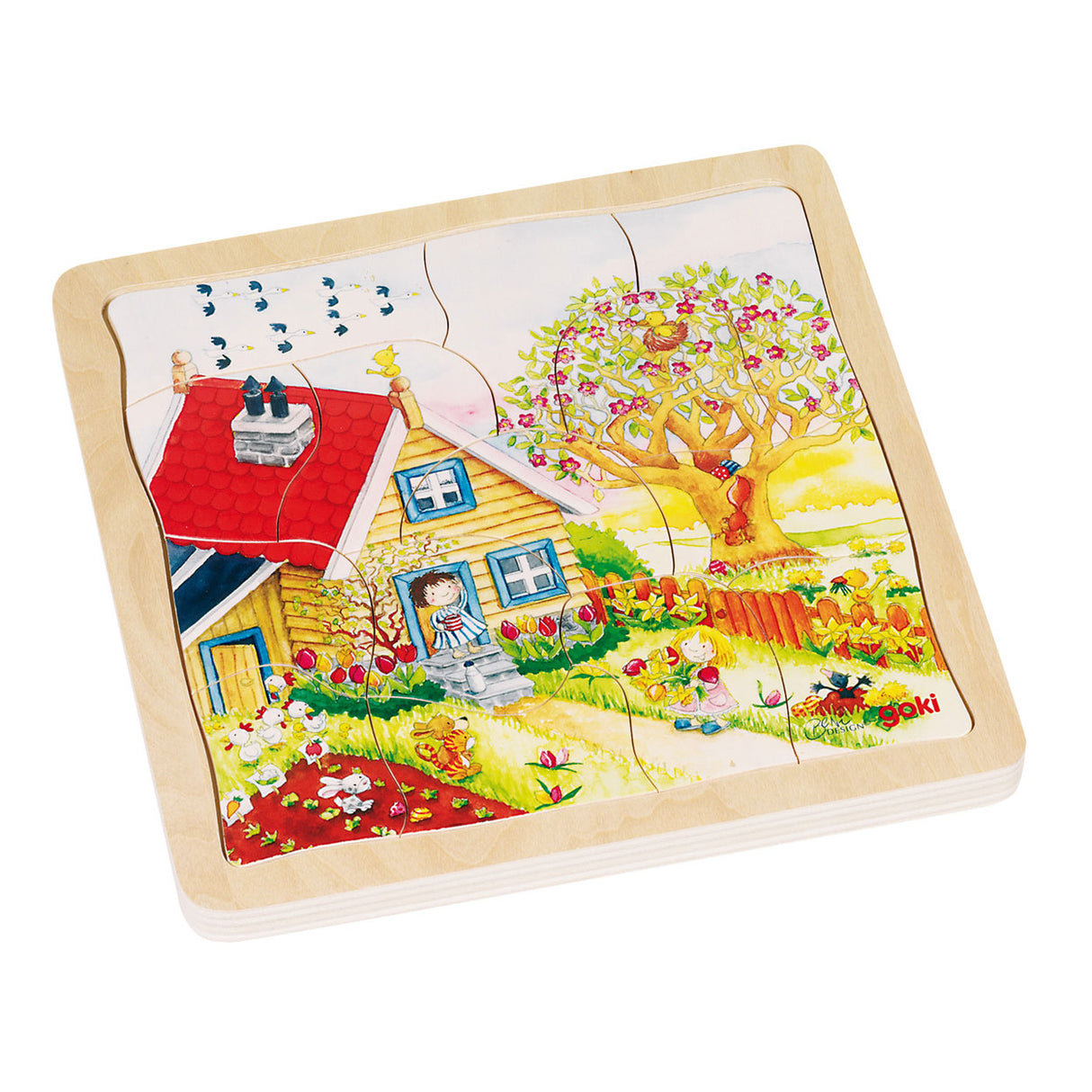 GOKI 4-warstwowe puzzle, 54st.