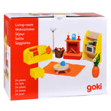 Goki Dollhouse Furniture Obývací pokoj, 24DLG.