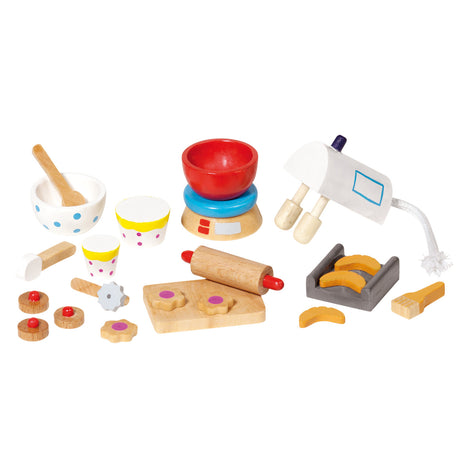Goki poppenhuis bakset, 22dlg.