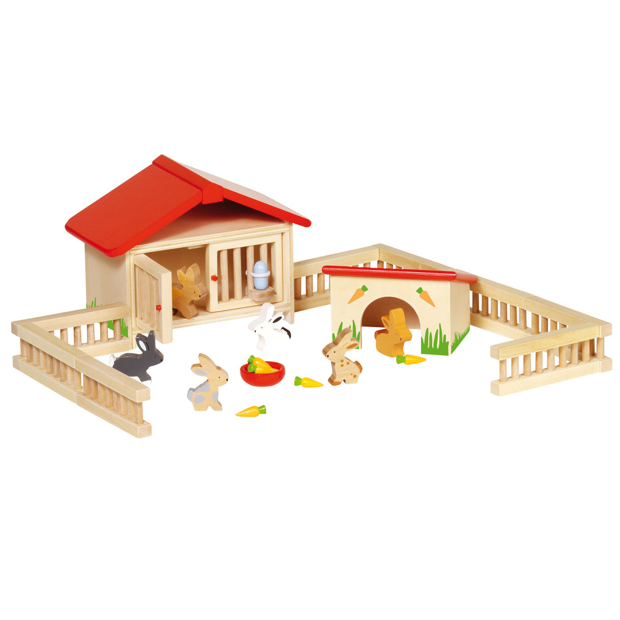 Goki Wooden Rabbit Loft, 25dlg.