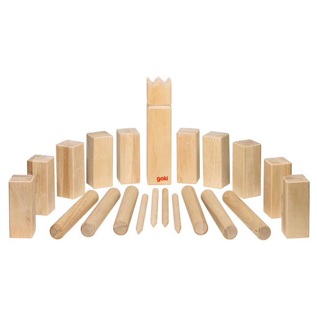 Juego de ajedrez de Goki Kubb Vikingen XL