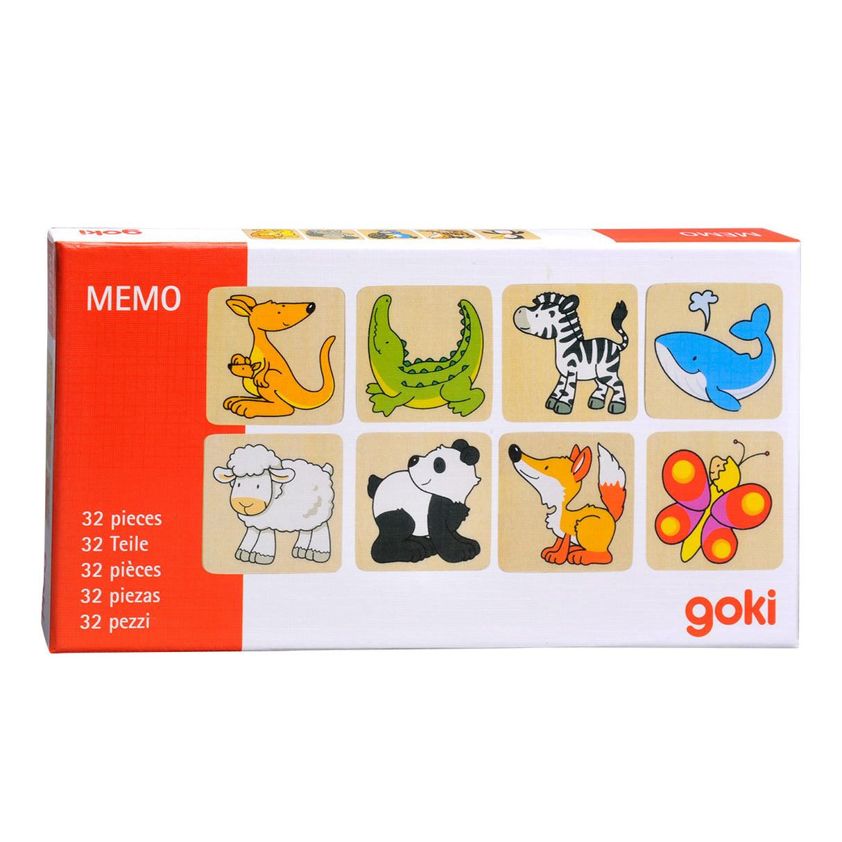 Animales de Memo de Madera Goki, 32dlg.