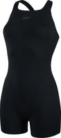 Speedo endurance+ legsuit dames sportbadpak - badpak dames met pijpjes - chloorbestendig zwempak dames - kleurvast sportbadpak dames - zwart - 40
