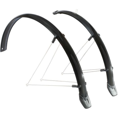Spatbordset Eurofender Rapido 26 x 51 mm - zwart